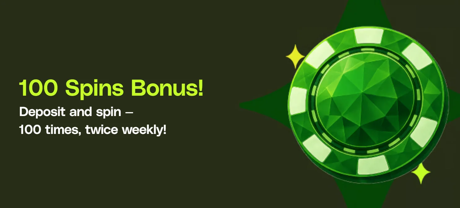 100 Free Spins Welcome Bonus