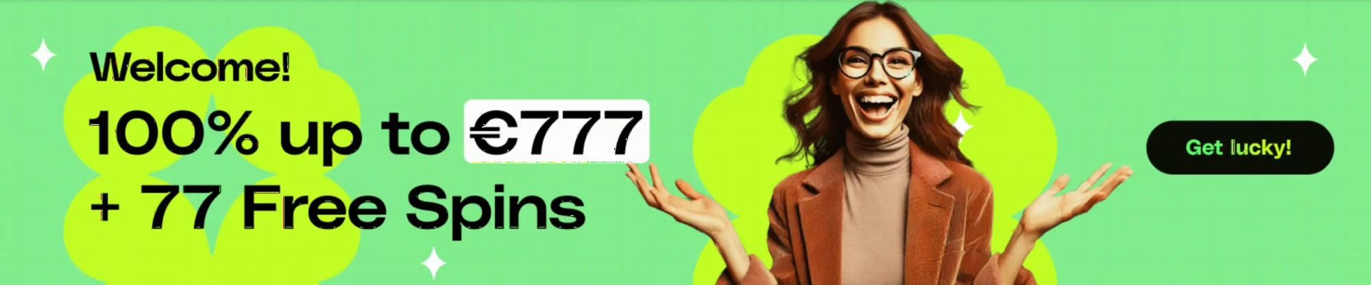 Lucky Pays Casino Welcome Banner